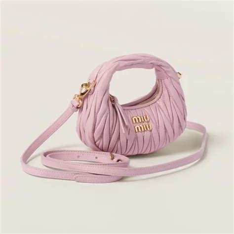 miu miu matelasse pink bag|Alabaster Pink Matelassé Nappa Leather Micro Bag .